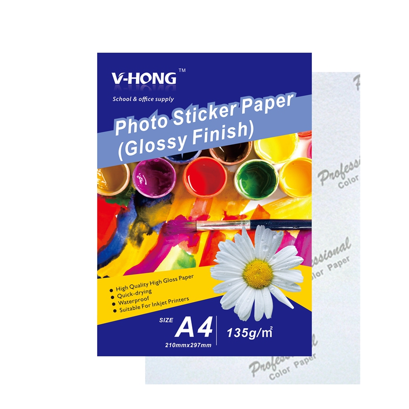 135g A4 Photo Sticker Paper Glossy